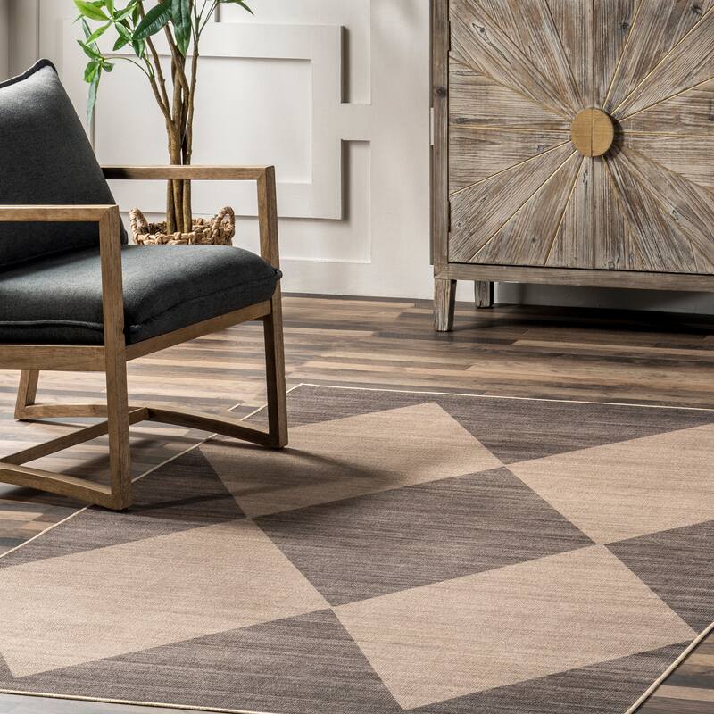 Nuloom Simple SuperiorWash Diamond Easy-Jute Machine Washable Area Rug
