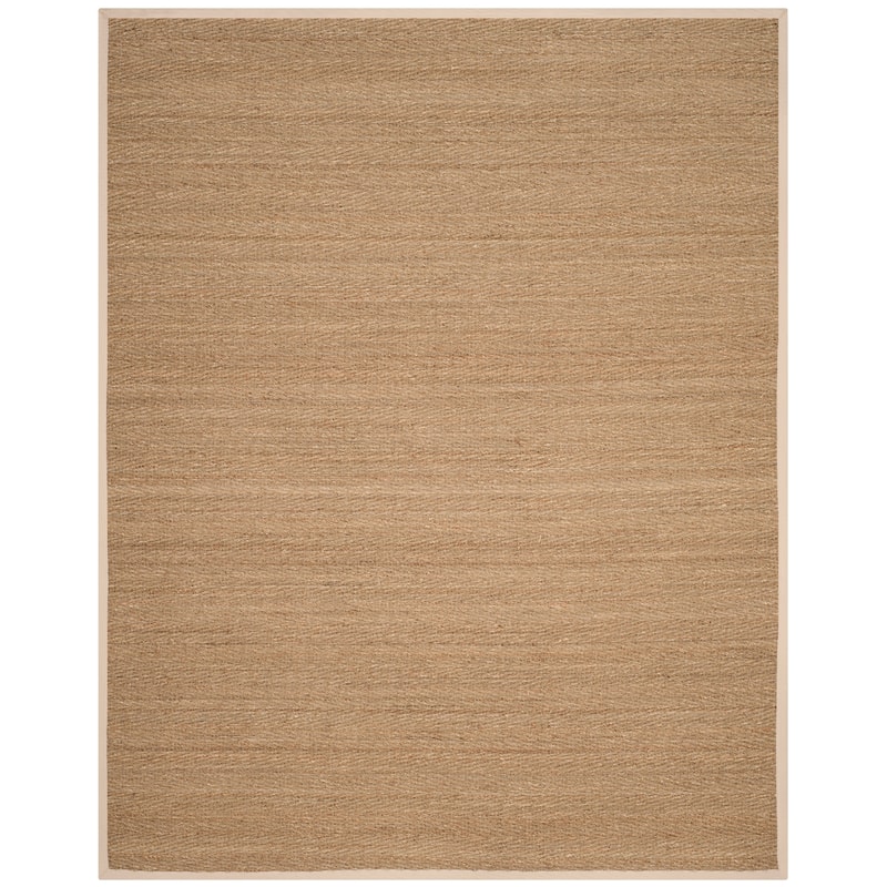 SAFAVIEH Natural Fiber Trilby Herringbone Seagrass Rug - 11' x 15' - Natural/Ivory