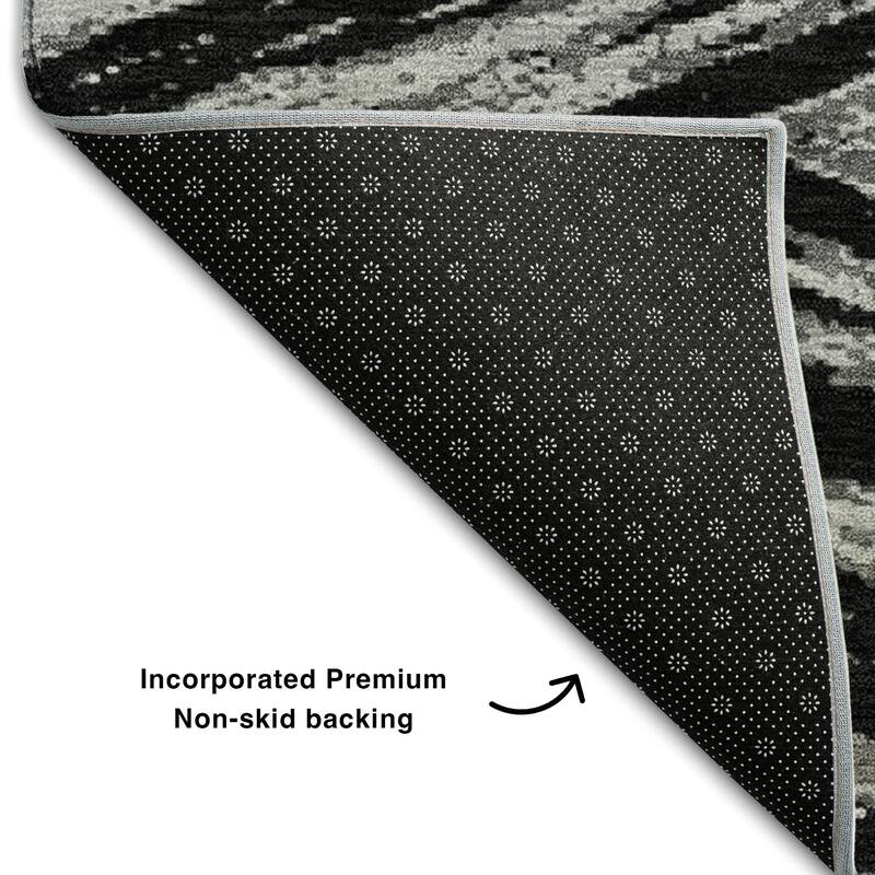 Premium Washable Super Soft Modern Chevron Mayfield Rug