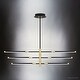 preview thumbnail 5 of 3, Luxury Modern Chandelier, 10.00H x 39.75W, with Luxe Industrial Style, Matte Black, UQL4500 by Urban Ambiance