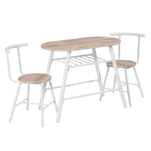 3 Piece Durable and Practical Breakfast Nook Dining Set