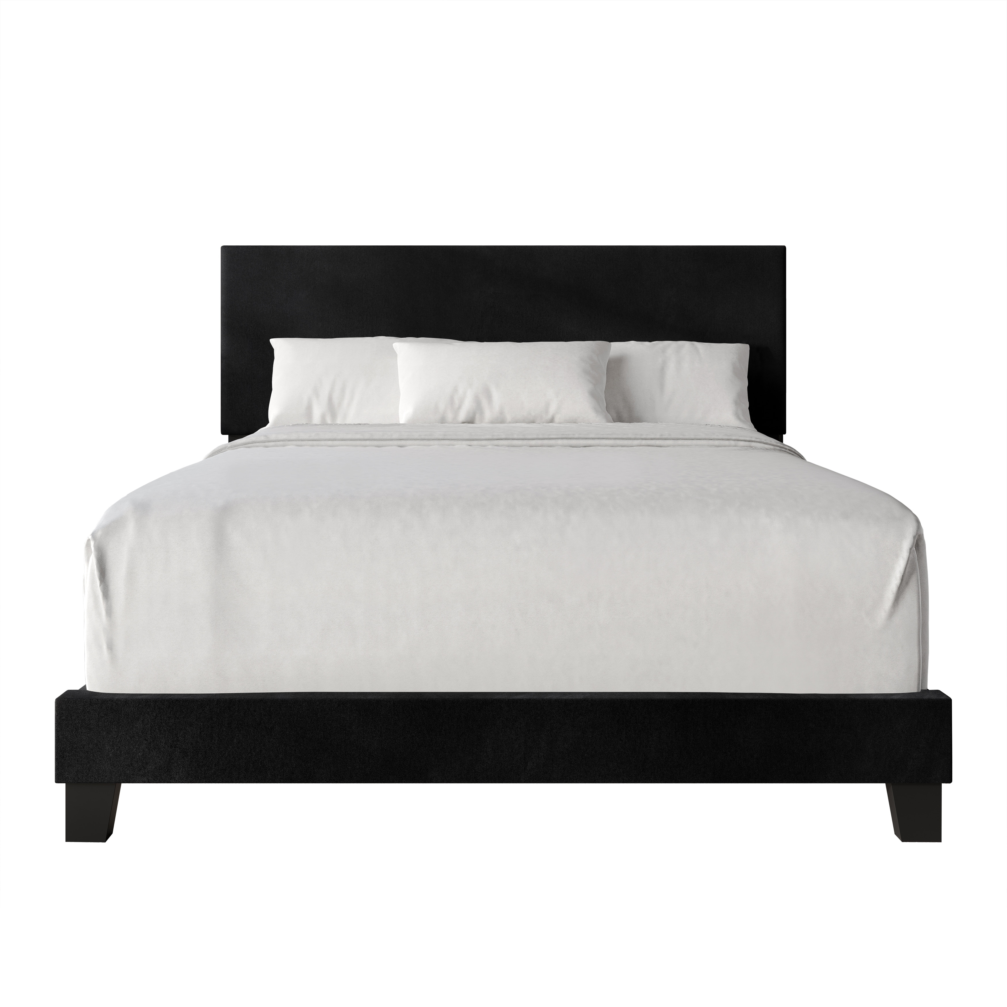 CraftPorch Sophisticated Velvet Upholstered Bed
