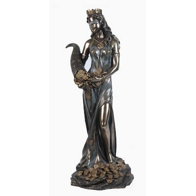 Veronese Design 27.95" H "FORTUNA" 28" Cold Cast Bronze