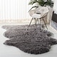 preview thumbnail 7 of 93, SAFAVIEH Handmade Arctic Shag Guenevere 3-inch Extra Thick Rug 5' x 8' Scallop - Grey