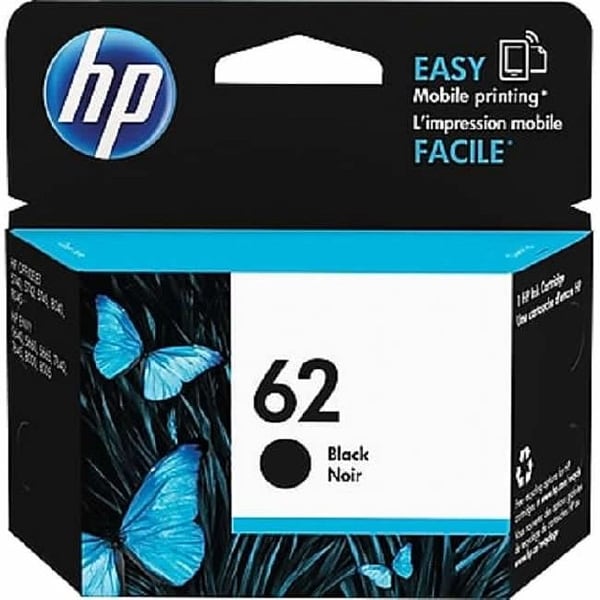 HP 62 Black Original Ink Cartridge C2P04AN