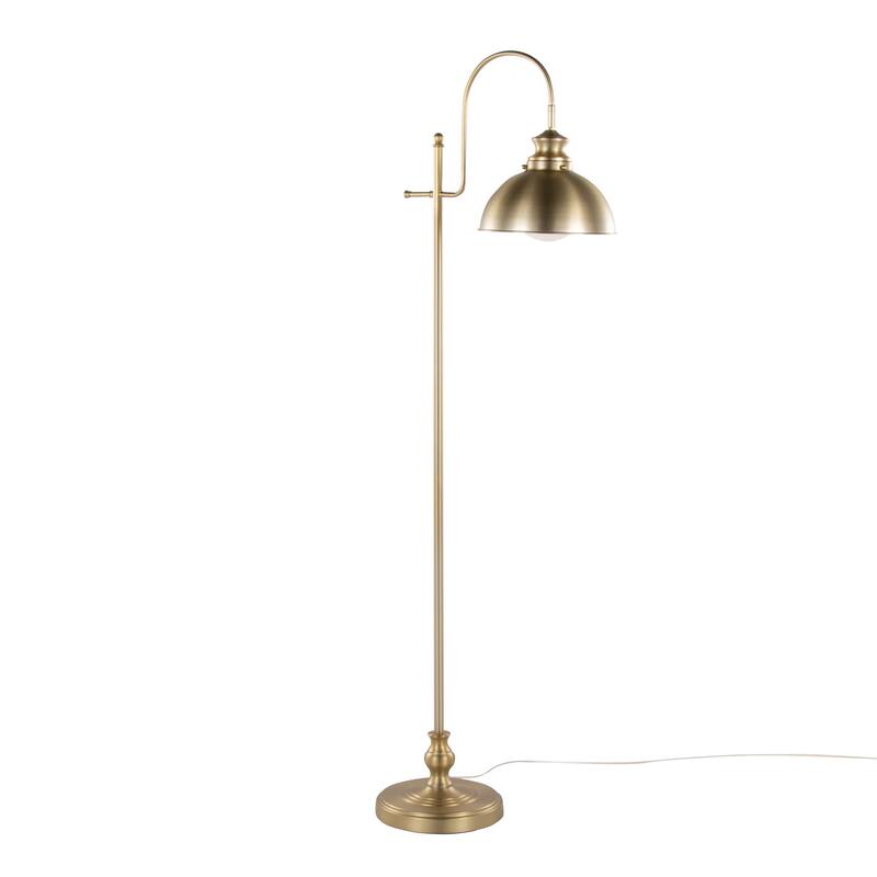 Silver Orchid Morello 64" Metal Reader Floor Lamp