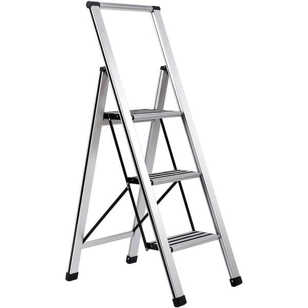 Ladder 3 Step Folding Non Slip Safety Tread Home Use Heavy Duty Industrial Usa