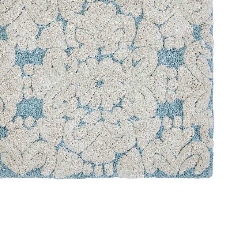 Better Trends Medallion Tufted Bath Mat Rug 100% Cotton