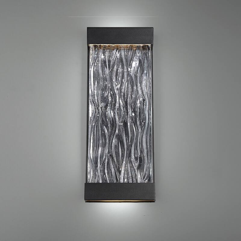 Fathom 16in LED Indoor or Outdoor Wall Light 3000K in Black