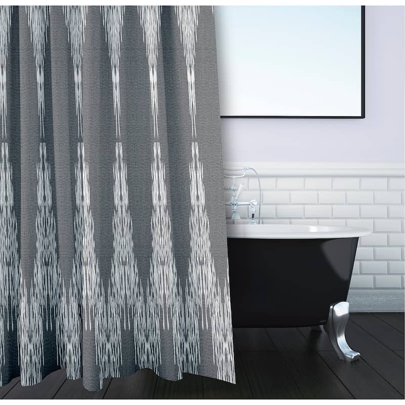 Peace 1 Geometric Print Shower Curtain