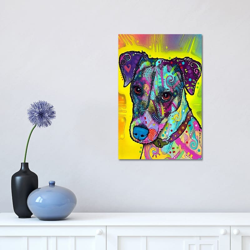 iCanvas "Jack Russell" by Dean Russo Canvas Print - 18x12x1.5