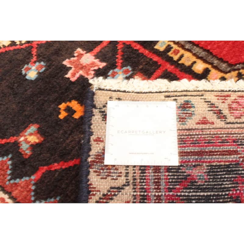 ECARPETGALLERY Hand-knotted Anatolian Vintage Dark Brown Wool Rug - 3'9 x 6'1