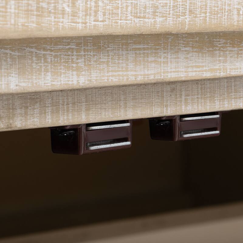 Retro Minimalist Curved Sideboard with Gold Handles and Adjustable Dividers