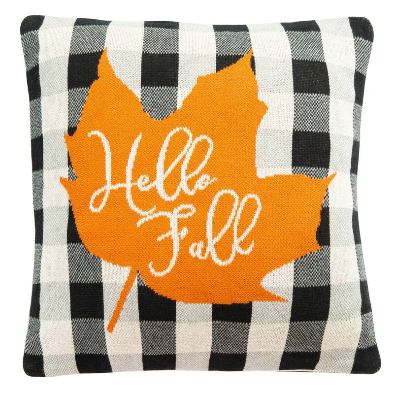 SAFAVIEH Hello Leaf 18-inch Square Decorative Accent Throw Pillow