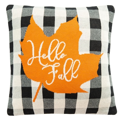 SAFAVIEH Hello Leaf 18-inch Square Decorative Accent Throw Pillow