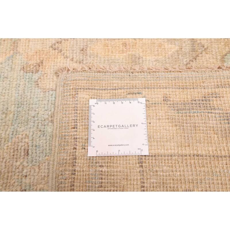 ECARPETGALLERY Hand-knotted Peshawar Oushak Light Blue Wool Rug - 7'11 x 10'0