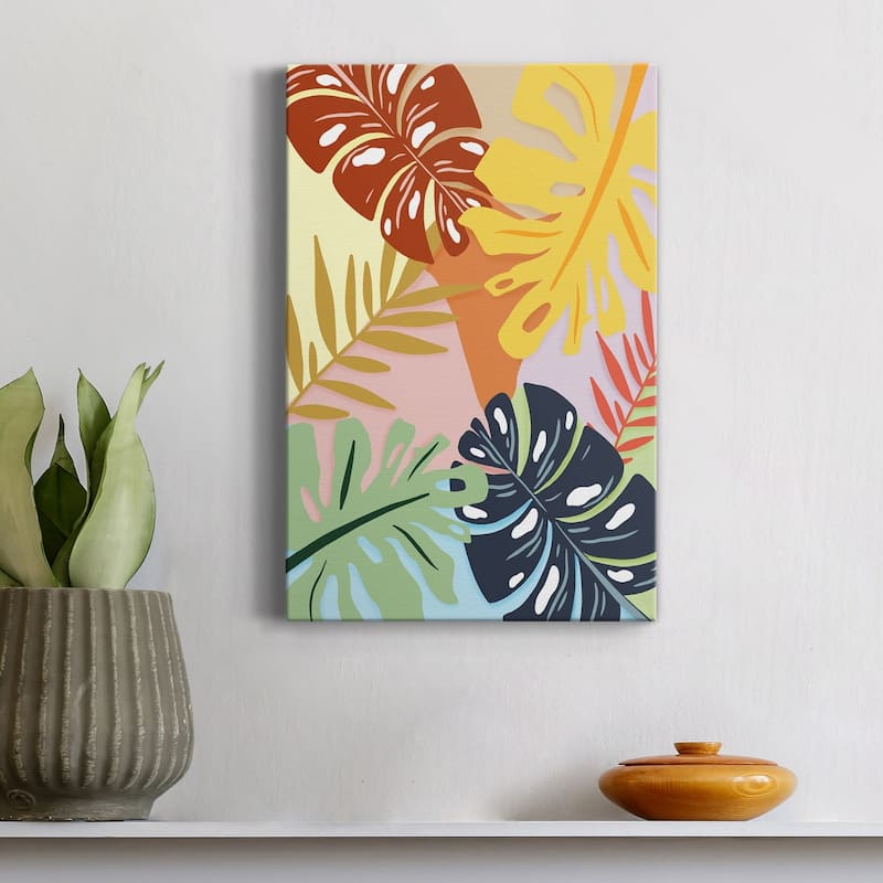 Tropical Foliage II Premium Gallery Wrapped Canvas - Ready to Hang