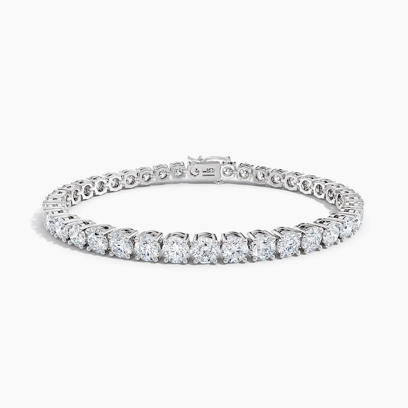 Auriya 14K Gold Lab Grown Round Diamond Tennis Bracelet 10.25 ct. tw. (F-G VS) - White - 10.25 ct. tw.