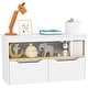 preview thumbnail 2 of 7, Qaba Toy Storage Organizer, Kids Bookshelf with 2 Drawers, Toy Shelf, Large Top, Toy Organizer for Bedroom, Nursery, White