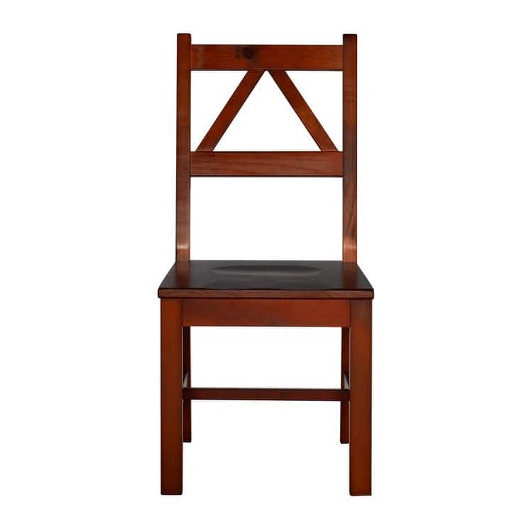 Linon The Gray Barn Pitchfork Antique Tobacco Chair