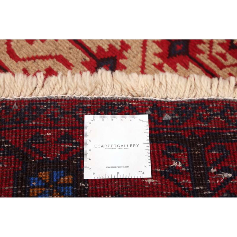 ECARPETGALLERY Hand-knotted Baluch Tan Wool Rug - 3'1 x 5'8