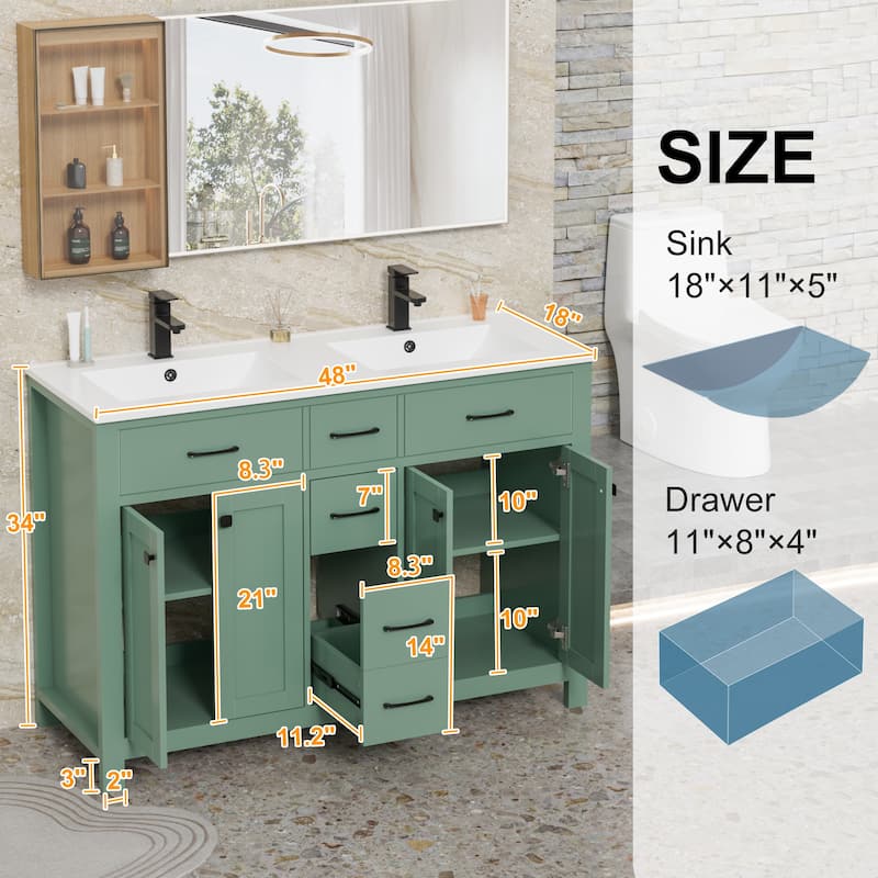 Sink Bathroom Vanity with Counter top Set