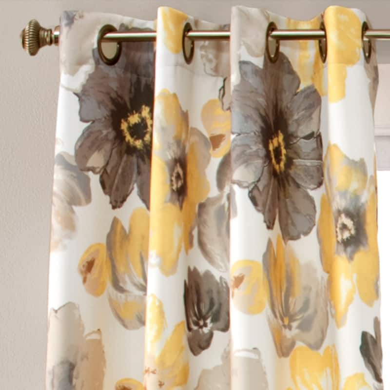 Lush Decor Leah Room Darkening Curtain Panel Pair