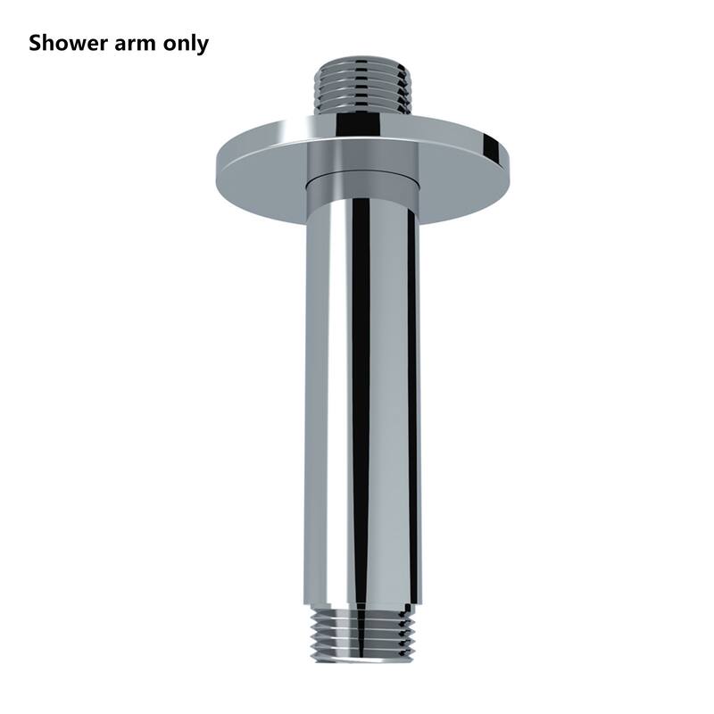 Topcraft Stainless Steel Ceiling Mounted Shower Arm. - 4 in. - Chrome.