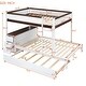 preview thumbnail 25 of 55, Full-over-Full Bunk Bed with Twin size Trundle,Storage and Desk,Space-Efficient Multifunctional Loft Bunk Bed with Storage