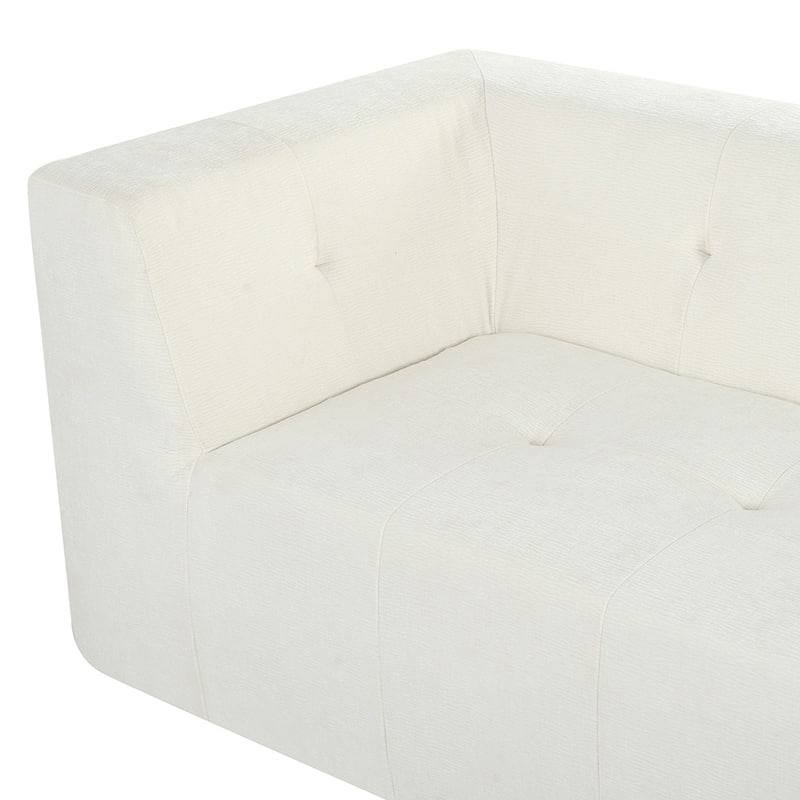 112.2" Modular L-Shaped Sofa, 2-Piece Modern Minimalist Design