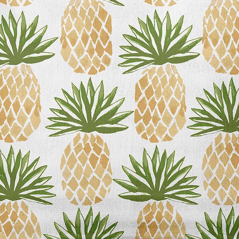 Pineapple Stripes, Geometric Print Outdoor Pillow