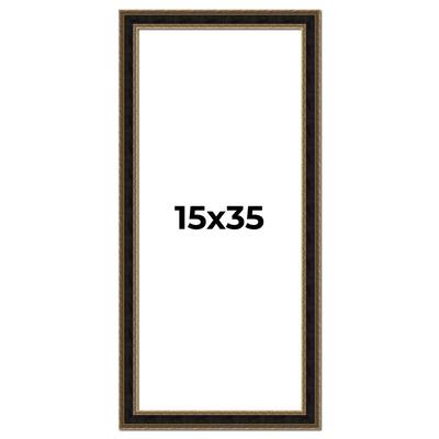 15x35 Frame Gold Antique Vintage Sold Wood Picture Frame | 1.75 Inch