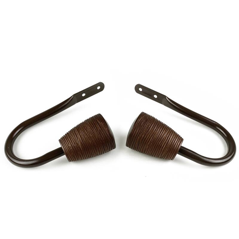 InStyleDesign Zephania Curtain Holdback Pair - Cocoa
