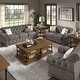 preview thumbnail 7 of 21, Greenwich Tufted Rolled Arm Nailhead Chesterfield Loveseat by iNSPIRE Q Artisan