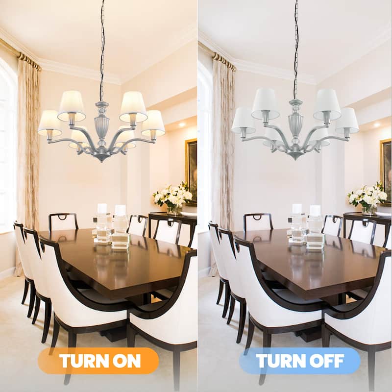 6 - Light Dimmable Classic / Traditional Chandelier
