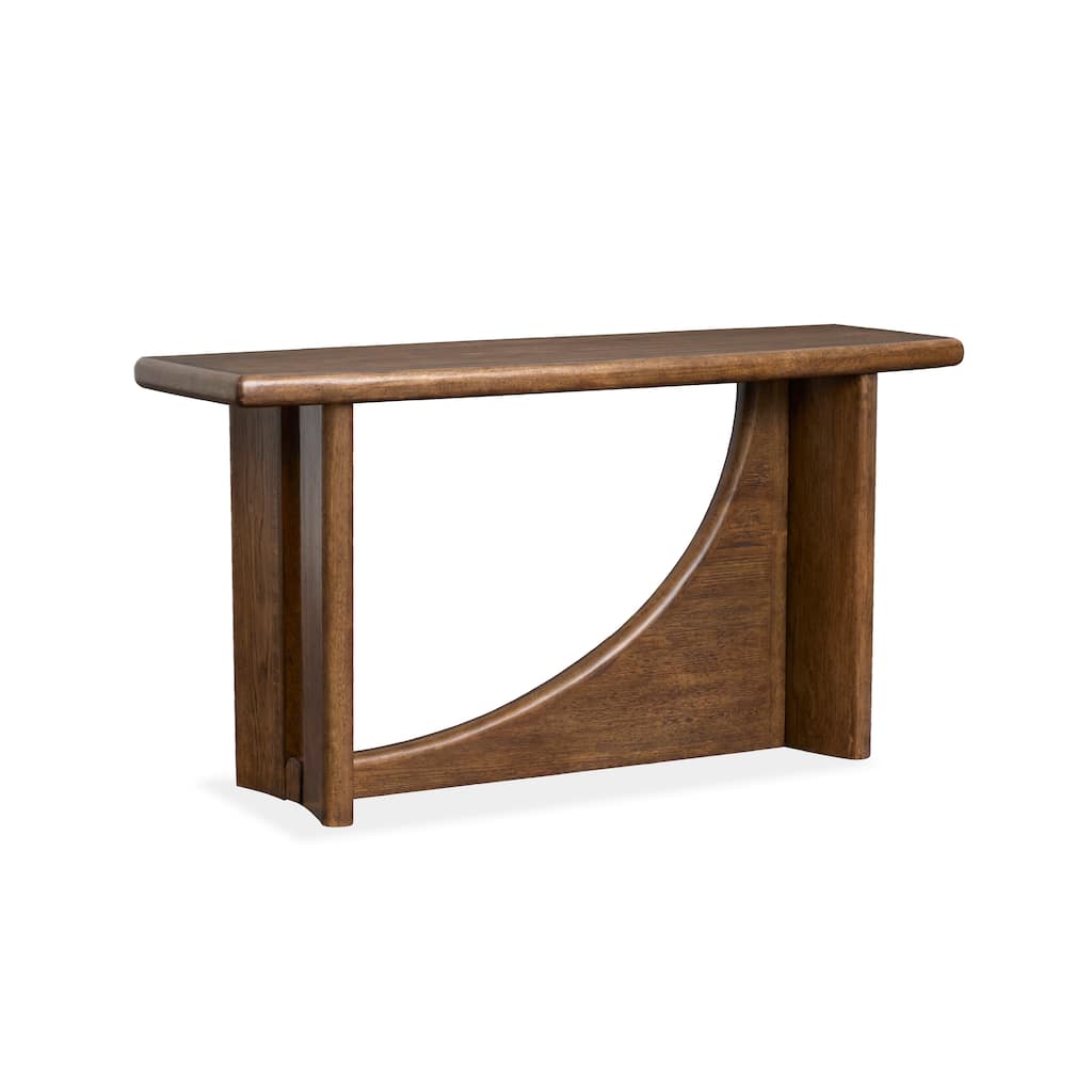 Magnussen Home Phoebe Sienna Brown Rectangular Sofa Table - 54''W x 17''D x 28''H