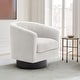 preview thumbnail 49 of 186, Modern Upholstered Barrel Chair Swivel Accent Chair for Living Room