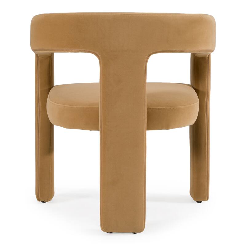 Modrest Cherish Modern Tan Fabric Dining Chair