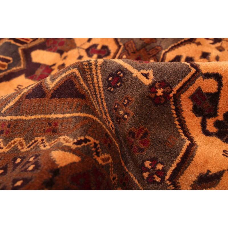 ECARPETGALLERY Hand-knotted Teimani Brown Wool Rug - 3'10 x 6'11