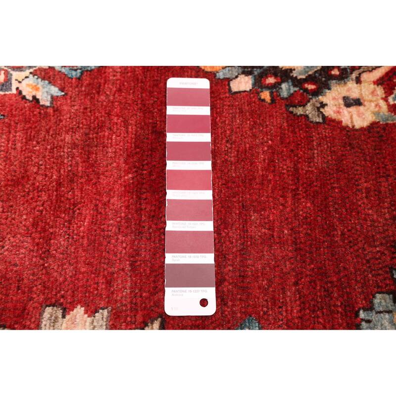 ECARPETGALLERY Hand-knotted Andelz Red Wool Rug - 4'0 x 12'10