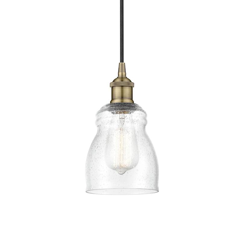 Innovations Lighting 616-1P-10-5 Ellery Pendant Ellery 5" Wide Mini - Antique Brass / Seedy
