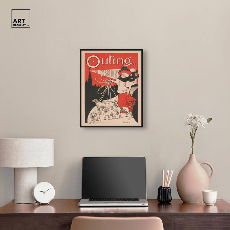Outing for February 1896 Canvas by Art Remedy