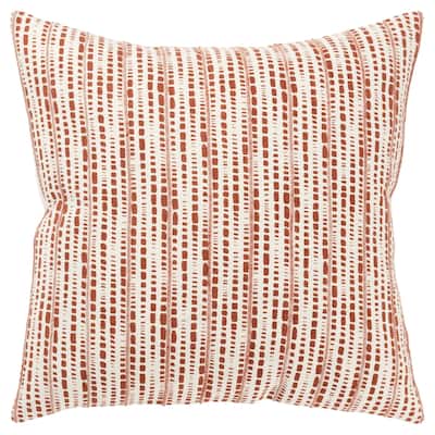 Rizzy Home Transitional Ivory Decorative Pillow Cover 20" x 20"