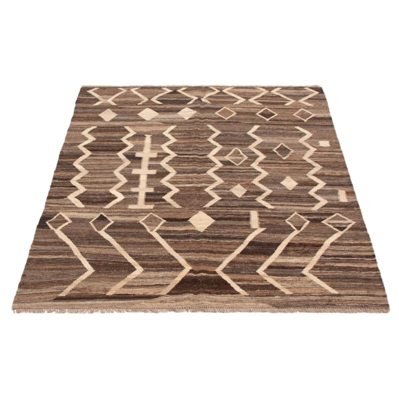 Sivas Brown Kilim 5'4" x 6'6" - 5'4 x 6'6