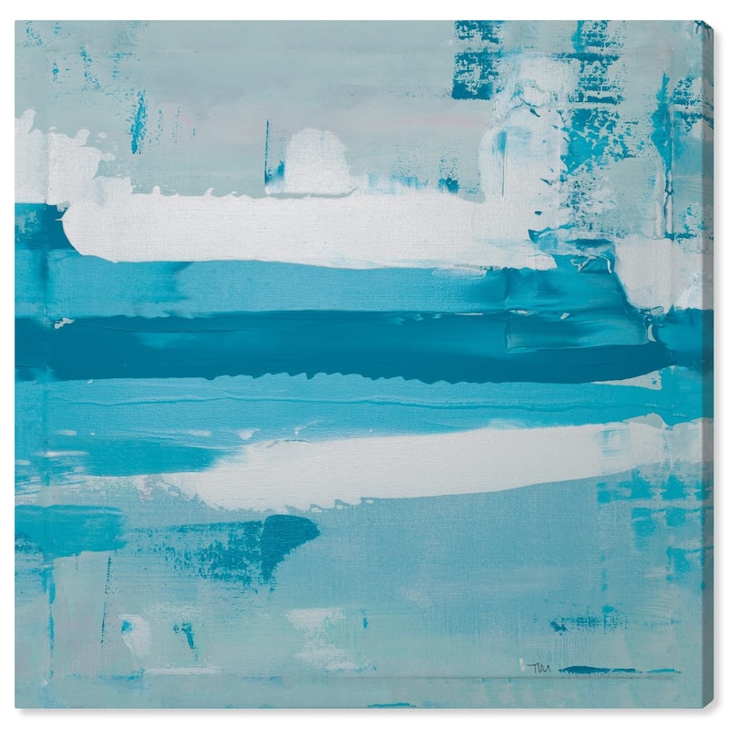 Wynwood Studio Canvas Abstract Oceania Blue and Modern & Contemporary Wall Art Canvas Print