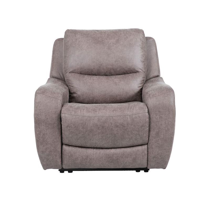 Furniture of America Evelio Modern Oversized Power Recliner with USB Ports