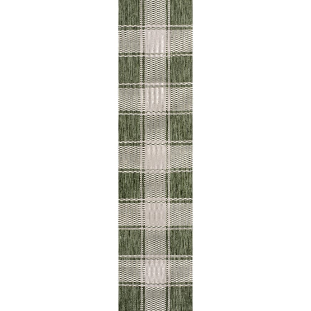 JONATHAN Y Lior Traditional Farmhouse Bold Gingham Indoor/Outdoor Area Rug