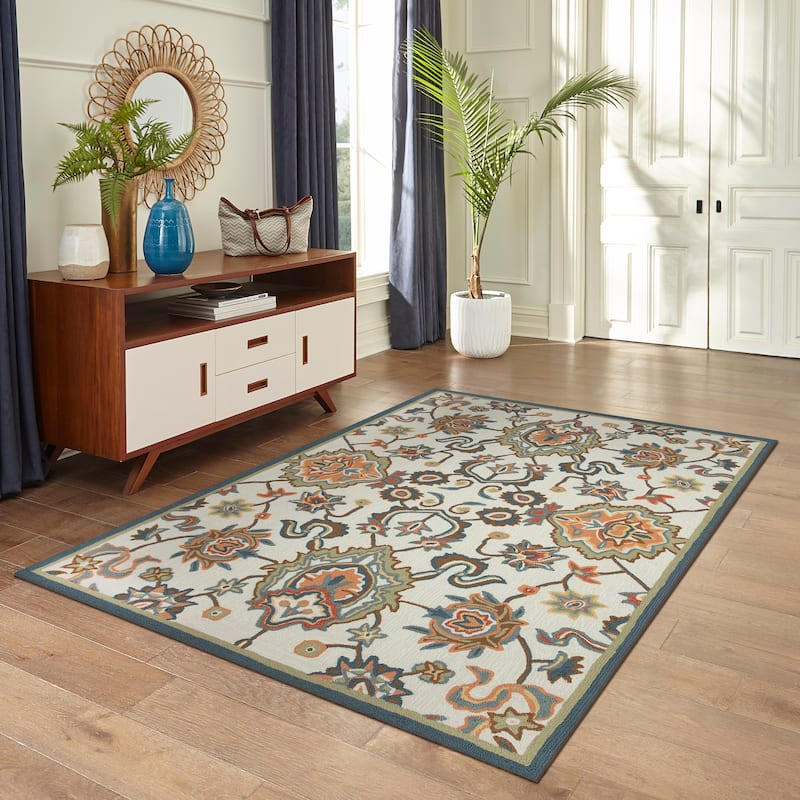 Liora Manne Capri Petra Indoor/Outdoor Area Rug Ivory