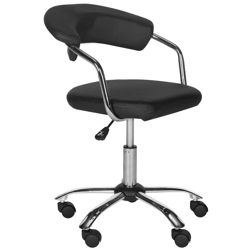 SAFAVIEH Office Black Pier Desk Chair - 21"W x 21"D x 27"H