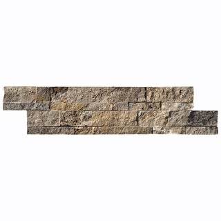 Rustic Desert 6" x 24" Split Face Ledger Panel Mosaic Tile - Bed Bath ...